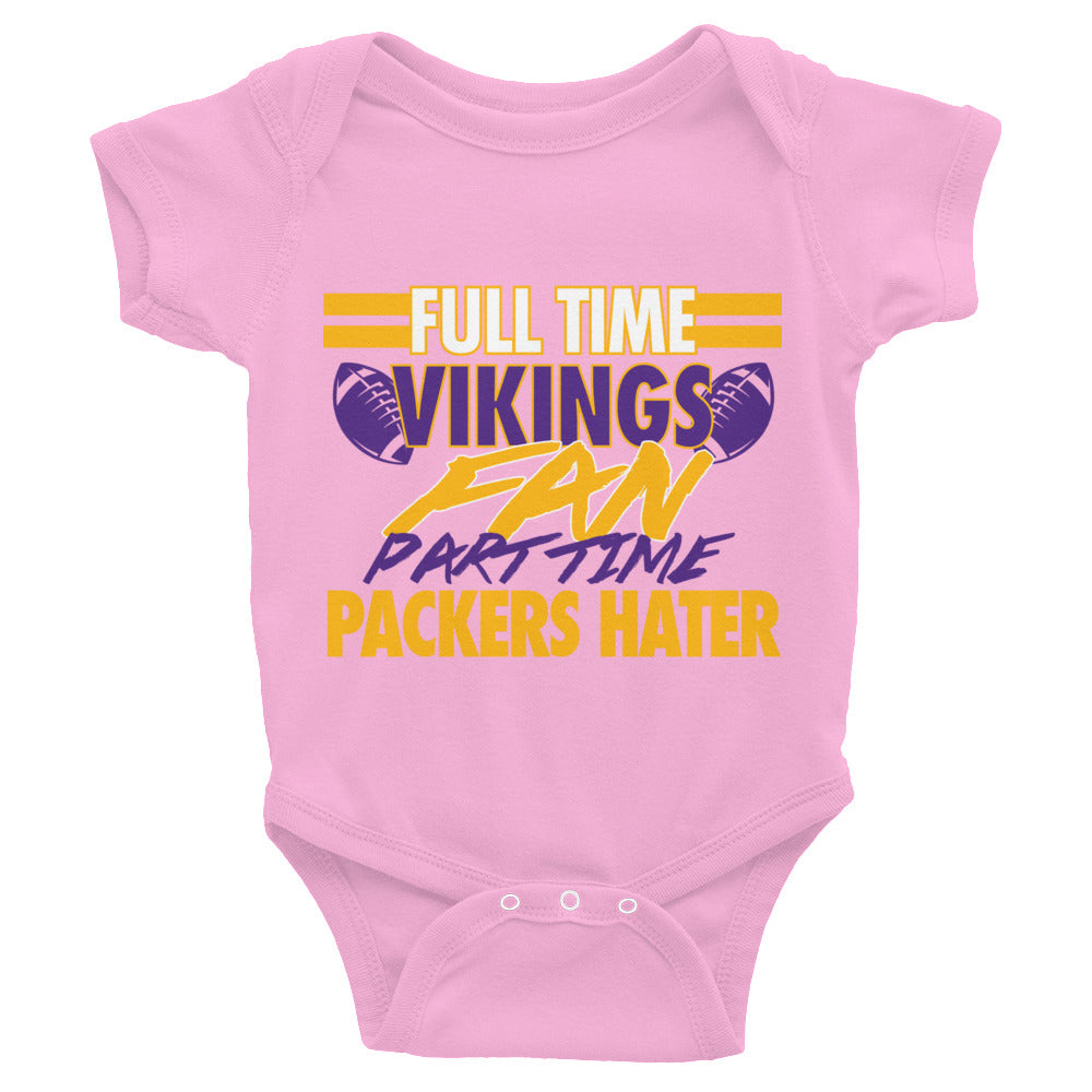 Full Time Vikings Fan Infant Bodysuit – bratsmack